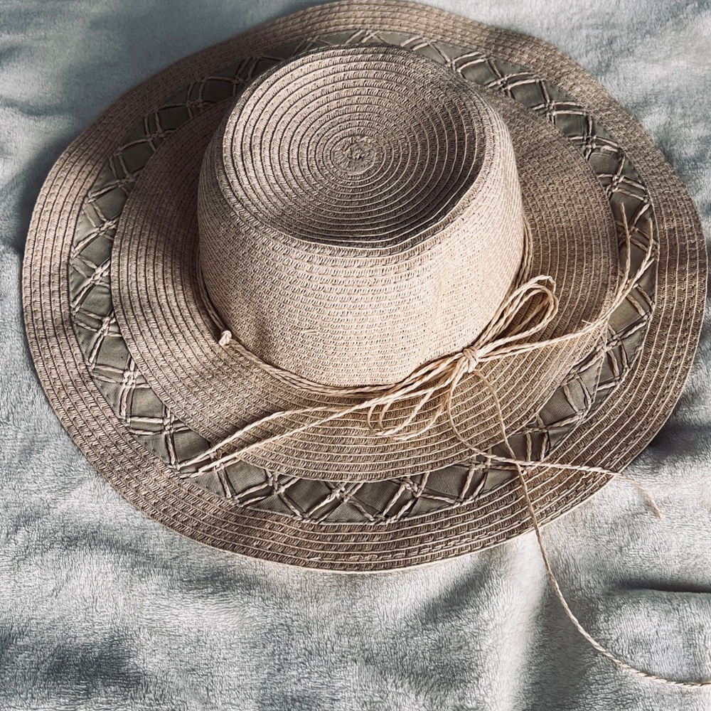 6 pcs Wide Brim Straw Sun Hat - Black - Picture 13 of 15